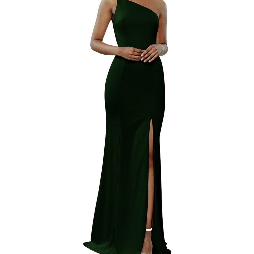 Sloan Amsale Green Bridesmaid Dress